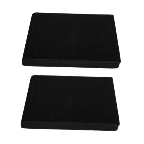 TOYANDONA 2 piezas Almohadillas de aislamiento acústico Alfombrilla de esponja insonorizante para altavoces Almohadillas amortiguadoras de vibraciones Almohadillas de reducción de ruido de alta densidad para uso en casa y estudio miniatura 1