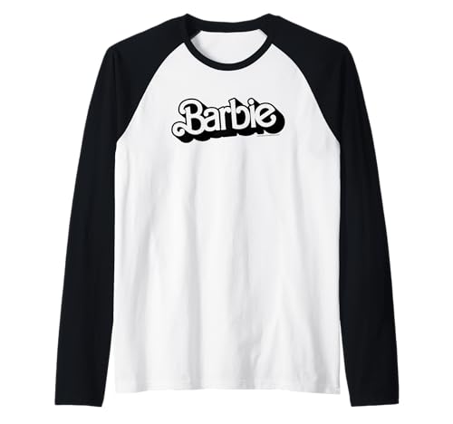Barbie Retro Logo Raglan Baseball Tee t-shirt manche trois quarts femme