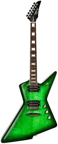 WestCreek Revenge Solid Body Electric Guitar, Heavy Metal Guitar, Right Handed, Alnico Humbucker Pickups, Rounded End Jumbo Frets, Bone nut, Rosewood Fingerboard, Mahogany Body