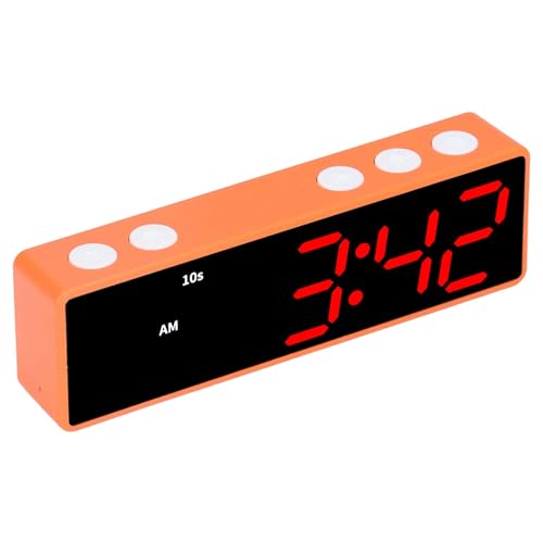 Temporizador para gimnasio, resistente al desgaste, compacto y portátil, con pantalla LED digital y 5 botones de función, reloj de entrenamiento para dormitorio y sala de fitness miniatura 1