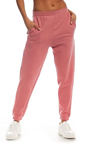 Light & Shade Lslpnt031 Pantalon de Jogging Taille Haute pour Femme survêtement, Rose Violet Cover
