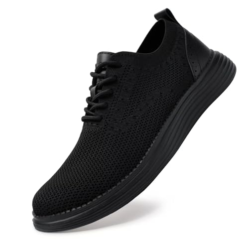 Men's Casual Dress Oxfords Shoes Mesh Lightweight Breathable Fashion Sneakers Business Walking Shoes