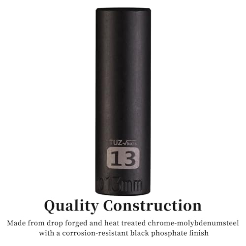 Image of 3 /8 inch Square Drive 13mm Metric Impact Socket,Hex Deep Socket Design,CR-MO Steel for Nut repair for Any Application