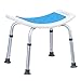 Krzesło prysznicowe, stołek kąpielowy ergonomiczne siedzenia prysznicowe ławka do wanny z wyściółką zapobieganie upadkom 7 regulacja wysokości pomoc dla osób niepełnosprawnych dla