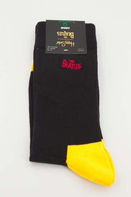Happy Socks Les Chaussettes De Mélange De Coton Beatles, Noir/jaune 36-40 - Les Beatles, Paul McCartney, John Lennon, RIngo Starr, George Harrison Happy Socks Les Chaussettes De Mélange De Coton Beatles, Noir/jaune 36-40 – Image 6