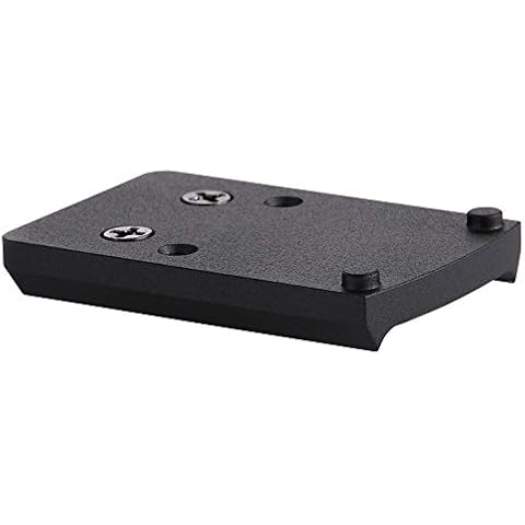 TuFok Mount Plate (Updated) - Pistol Red Dot Mount,Sight Mount Base Adapter Fits for RMR Type Red Dot Sight(fits G17 19 22 23 26 27 34,Black) Cover