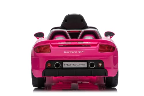 Image of Best Ride On Cars Porsche Carrera GT Kids Electric Car Pink 12V