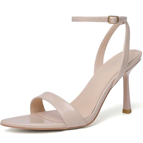 Image of Mostrin Heels for Women Strappy Pointed Open Toe Stiletto High Heeled Sandals