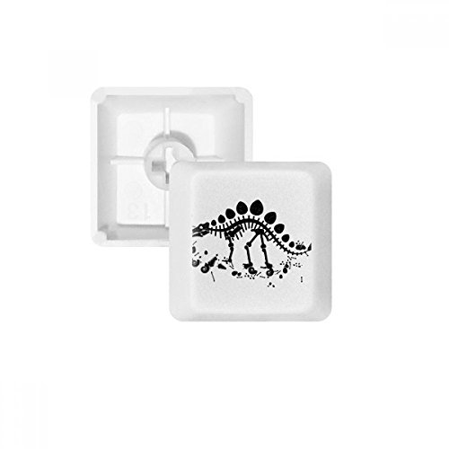 Keycaps Stegosaurus PBT blanc pour personnaliser un grand clavier mécanique vierge