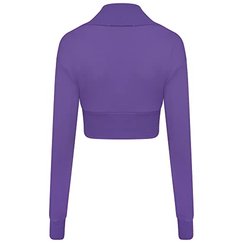 Image of Loxdonz Women Long Sleeve Bolero Shrug Cropped Cardigan Crop Top
