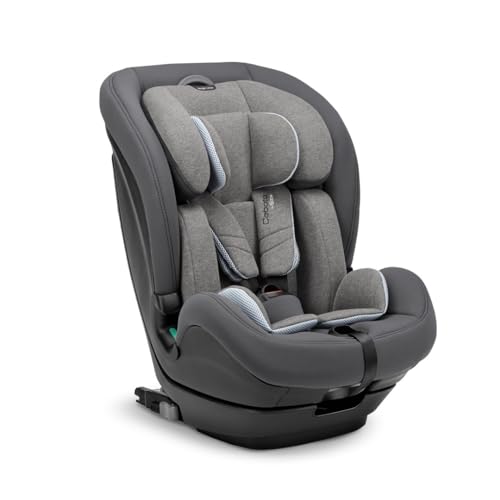 Inglesina Caboto i-Size Autositz, Isofix, von 15 Monaten bis ca. 12 Jahre, von 76 bis 150 cm, Stone Grey