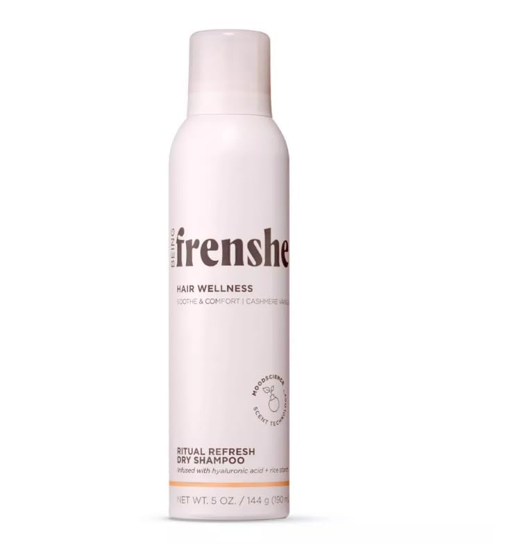 Being Frenshe Cashmere Vanilla DRY SHAMPOO, Ritual Refresh with Hyaluronic Acid + Rice Starch, 5 fl oz