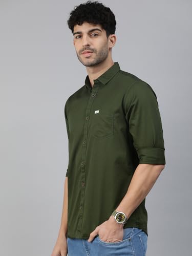 Image of Majestic Man Men Classic Slim Fit Pure Cotton Casual Shirt