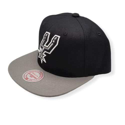 Mitchell & Ness San Antonio Spurs Blackout Snapback miniatura 2