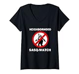 Photo Gallery donna quartiere sasq orologio - bigfoot yeti divertente maglietta con collo a v Photo Gallery donna quartiere sasq orologio - bigfoot yeti divertente maglietta con collo a v
