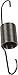 Club Car Carburetor/Throttle Return Spring (1981-95) DS Gas Golf Cart