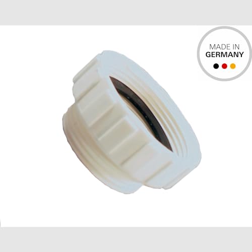 Schläfer 619811 - Reduzierstück 1 1/2 auf 1 1/4 zoll, Adapter für Siphon, Kunststoff Reduzierring, Reduzierstück für Kunststoff-Geruchsverschlüsse, weiß.