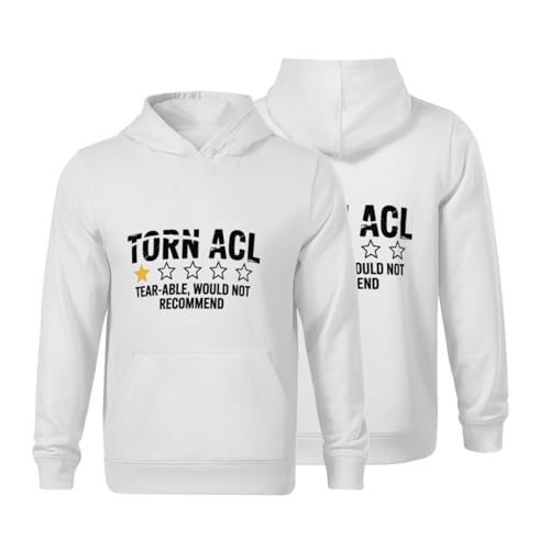 Kids Torn ACL Funny Boys Girls Lightweight Kangaroo Pocket Fleece Hoodies