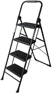 Outdoor Home Dual-Purpose Step Stool,Folding Ladder Ladder Folding Herringbone Ladder Thickening Two Three Four Steps Indoor Multi-Function Ladder Chair Chair Dual-Use Climbing Ladder,4-Step,4- (4 ste