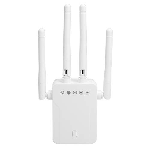 Ripetitore wireless, Amplificatore di segnale Wi-Fi Range Extender WIFI 2.4G 300 Mbps / 5G 867 Mbps Amplificatore di rete WiFi Booster Dual-Band, per Xbox, PC o Mac, AC 100‑240 V(110-240v)