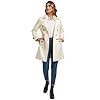 FARVALUE Women's Double Breasted Trench Coat Water... #3