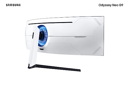 Samsung Odyssey Neo G9 49' - Monitor Gamer Curvo Mini LED, DQHD, 240Hz, 1ms, tela super ultrawide, HDMI, Display Port, USB, G-sync, Freesync Premium Pro, com ajuste de altura, Preto glide
