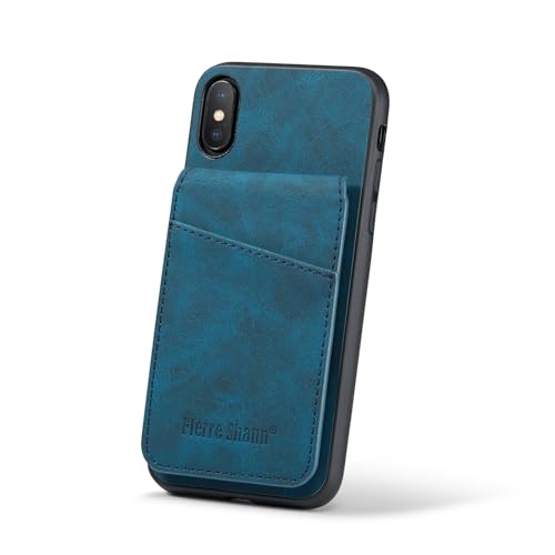 Protection d'écran de téléphone étui portefeuille compatible avec iPhone XS Max antichoc