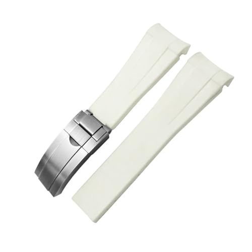 [FKYRGF] 20mm 21mm 22mm o[EHb`oh Tu}[i GMT}X^[ fCgi VRXgbv ubN 18mm 19mm EHb`oh uXbg(White matte silver,22mm)