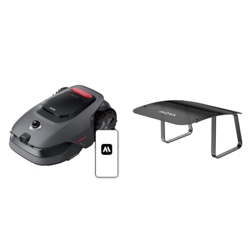 MOVA LiDAX Ultra 800 e Garage Bundle: Rasaerba Robotizzato senza Filo Perimetrale, senza RTK e Creazione Automatica di Mappe Tramite LiDAR 3D con Visione a 360° e AI, Taglio dei Bordi di 5 cm