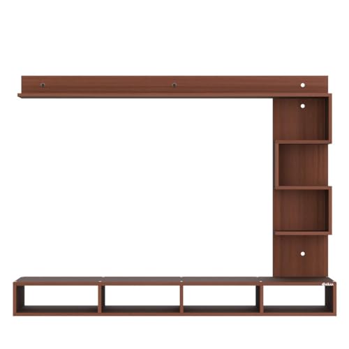 Image of Anikaa Casey Engineered Wood Wall Mount TV Unit /TV Cabinet /TV Entertainment Unit - Ideal for Upto 55 inch (D.I.Y) (Walnut)
