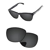 PapaViva 偏光 交換レンズ For Oakley Frogskins ブラック