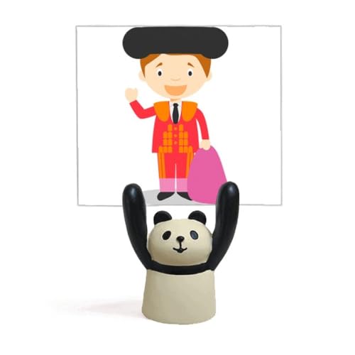 Porte-mémo Torero panda coloré idéal pour égayer votre espace de travail