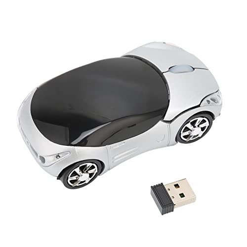 Elprico Souris de Voiture sans Fil, Souris de Jeu Intelligente 2,4 GHz, Souris de Jeu de Voiture de Sport 3D pour Windows 98 pour Win 7 pour Linux