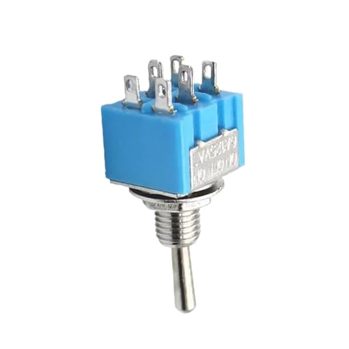 Interrupteur à bascule 6 broches ON-ON mini levier MTS-102 MTS-202 inverseur bipolaire 1/4 pouce