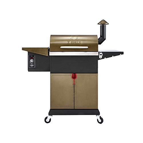 Z GRILLS ZPGL600D 8 in 1 Wood Pellet Portable Steel Constructed Grill