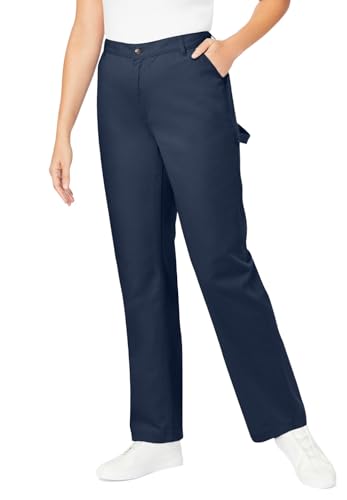 Woman Within Plus Size Tall Womens Plus-Size Denim Carpenter Pants