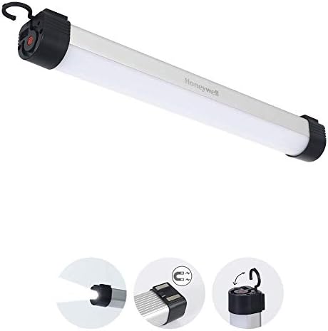 Honeywell LED Rechargeable Work Gentle with Magnet and Hanging Hook, 5 Modes Cordless Underhood Gentle, Transportable Survival Flashlight Strobe Gentle, Emergency Gentle for Storm, Outages, Cool White