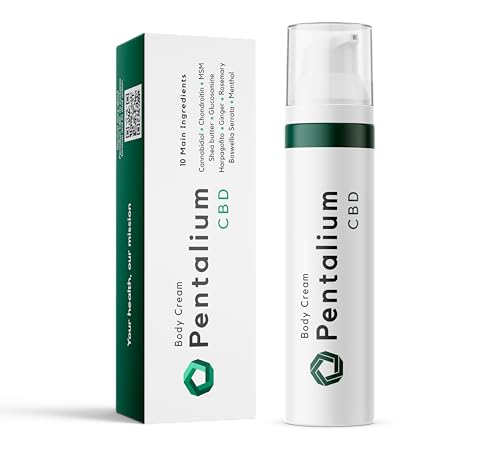 Pentalium CBD - Canabissalbe mit Cannabidiol Natürlich | Arthro Creme 75 ml | Cannabis Creme für Gelenk und Muskelwohlbefinden | Hanfbalsam mit 10 natürlichen Inhaltsstoffen