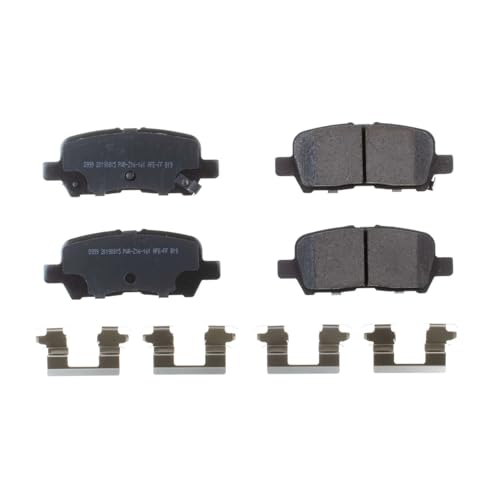 Image of PowerStop Rear Brake Pads for Buick Allure 2005-09 |LaCrosse 2005-09 |Chevrolet Impala 2011-13 |Impala Limited 2014-16 - Z17 Ceramic Brake Pads with Installation Hardware, 17-999