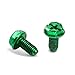 AOIGU 100 PCS Green Ground Screws for Electrical Box,10-32 x 3/8 Inch Combo Grounding Screw Hex Phillips Head for Junction Box and Electric Outlet