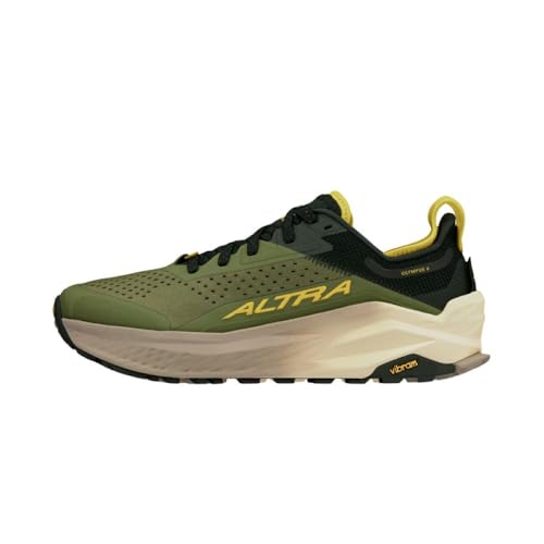 Altra Olympus 6 Zapatillas de Trail Running (para Correr por el Campo) para Hombre, Oliva polvorienta, 44 EU