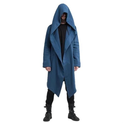 Cardigan d'hiver à capuche homme veste polaire rétro JXQXHCFS