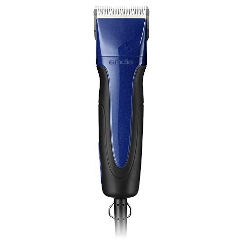 Andis Excel Pro-Animal 5-Speed Detachable Blade Clipper Kit - Professional Animal/Dog Grooming, Blue, SMC (65290)