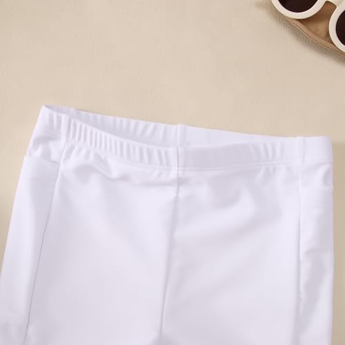 Image of IZYJOY Kids Girls Tennis Golf Dress Outfit Sleeveless Racerback Dresses with Shorts Pockets Sport Athletic 2 Piece Sets