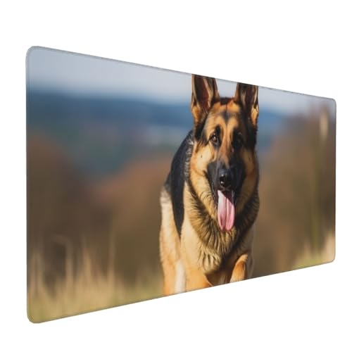 Tapis de souris berger allemand 40x90 cm grand format de bureau