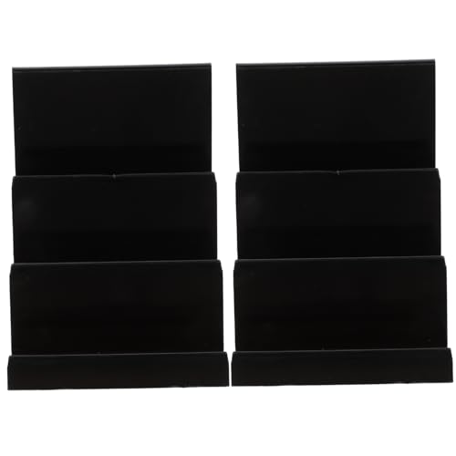 TOVINANNA Soporte De Exhibición Acrílico Transparente para Carteras 14 Cm Ancho 3 Niveles Resistente Compacto para Tienda Hogar Oficina 2 Piezas