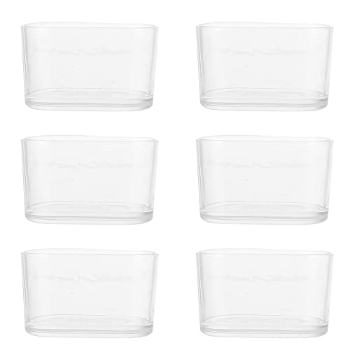 HOMSFOU 24Pcs Oval Chair Leg Caps Silicone Furniture Feet Covers Pads Chair Leg Floor Covers Protector Clear 20x40mm