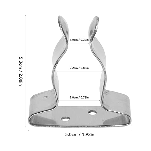 Azusumi Soporte para Bichero L, Gancho de Abrazadera de Resorte Marino Portátil Resistente Al Desgaste de Acero Inoxidable 304 para Barcos RV