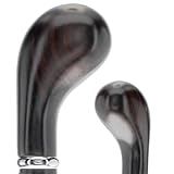 Premium Collectible Walking Canes – Stylish Wood Canes with Brass, Chrome, or Classic Knob Handles – Durable & Elegant Walking Sticks for Men and Women (Classic Ebony Wood Knob)