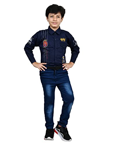 Image of Boys Boys Shirt and Jeans Set